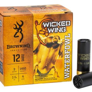 Wicked Wing 12ga. 3″ 1-1/4oz #4 Steel Shot