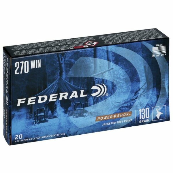 .270 WIN 130gr SP POWER-SHOK, 20/Box