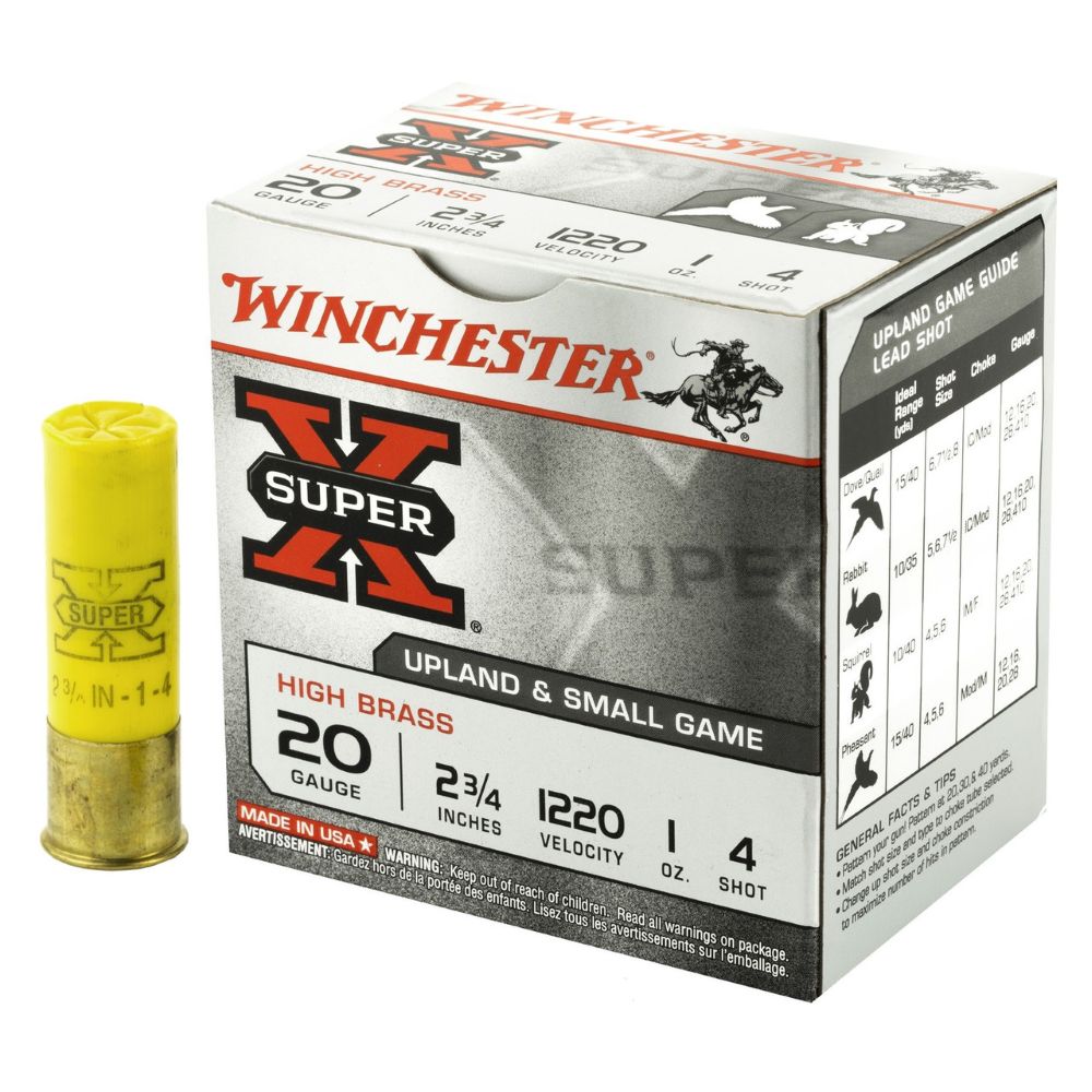 Super 20ga 2.75" 1oz #4 1220fps 25/Box,