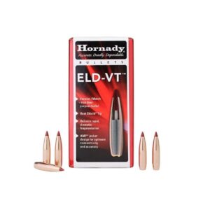 22ca .224 62gr ELD-VT Bullets, 100/Box Hornady