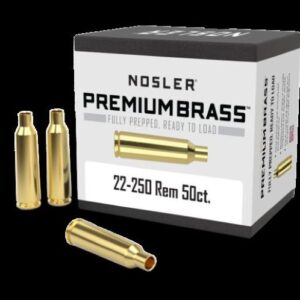 22-250 Rem Brass 50 box Nosler Premium Brass 10065