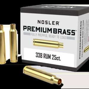 338 Rem Ultra Mag Brass 25 box Nosler 11912